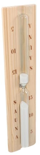 SEWOART Runde Sanduhr Holz 15 Min Sandtimer Sauna Dekoration Timer Sanduhr Für Haushalt Sauna Zubehör