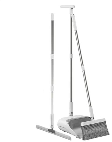 Kehrschaufel und Bürste, Besen mit langem Griff, Reinigungsbesen mit Kehrschaufel-Set, Besen mit Kehrschaufel, Kombi-Set, tragbare Kehrschaufel und Bürsten-Set, Outdoor-Hof, Reinigungswerkzeuge für