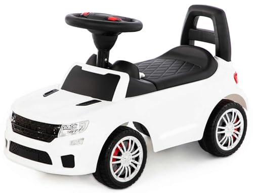 Rutscher Auto weiß Super Car Nr.6 Sound Kinder Rutscherfahrzeug Lauflernhilfe