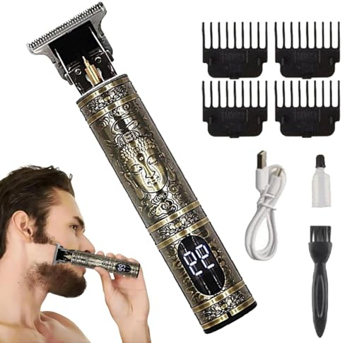 Afeitadora inalámbrica para hombres,Afeitadora eléctrica para hombres,Afeitadora digital eléctrica portátil | Afeitadora eléctrica liviana para hombres, Afeitadora eléctrica con pantalla digital de ca