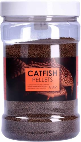 Catfish Pellets 850g Tub - Sinking Fish Food Pellets for Catfish, Coldwater and Tropical Fish
