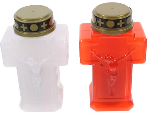 iplusmile 2 Luci Eterne Per, Cimitero, Giardino, Luce Commemorativa, Lanterna A Per Decorazioni Tombali Con Tremolante