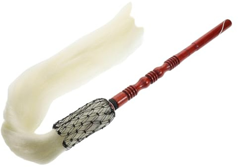 UKCOCO Plumero De Mano Cepillo De Polvo Para Decoración Madeja De Seda Ergonómico
