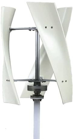 HYZHANHONG 24V, Aerogenerador de Eje Vertical de 12000 W, 3 aspas, silencioso, para Uso doméstico, 12 V, 24 V, 48 V y 220 V, con Controlador para iluminación de Jardines y Patios.