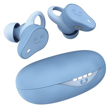 Fresh 'n Rebel Twins Move, Écouteurs sans Fil Intra-Auriculaires Bluetooth Sport, Résiste aux éclaboussures, avec Microphone, Bouton Cliquable et Contrôle du Volume, 30h D'Autonomie (Vivid Blue)