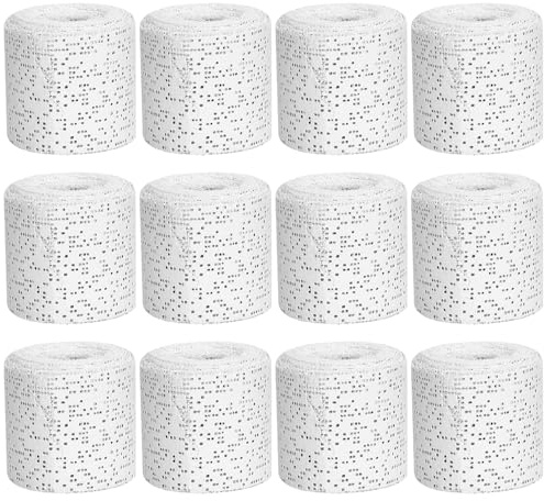SGZIOO 12 Rollen Gipsbinden Zum Basteln, 5cm X 2,7m Gipsabdruck Babybauch Set, Gipsbinden Babybauch, Gipsverband, Gibsbinden, Gipsrollen, Gibsbindenden Zum Basteln und Modellbau Geeignet