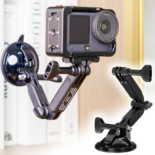 JJC Saugnapf Halterung Auto für DJI Osmo Action 6 5 Pro 4 3 Verlängerung