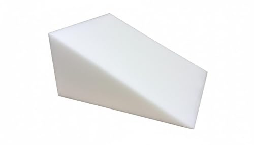 MoonRest® Orthopedic PU Premium High Density Foam Wedge for Sleeping, Reading & Relaxing, Replacement (24 X 24 X 12, White Foam)