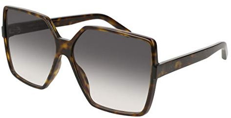 SAINT LAURENT Womens SL 232 BETTY-003 63 Woman ACETA Sunglasses, Avana-Avana-Grey
