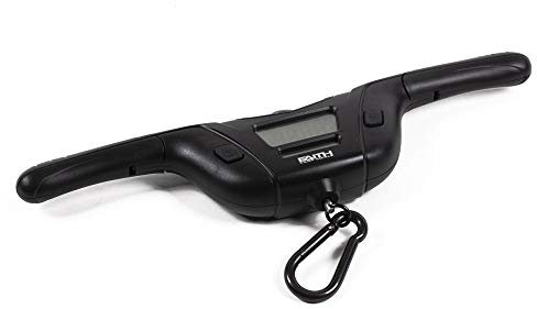 Faith S.I.D. Digitale Waage - 50 kg - genau und praktisch - für Karpfenangler - Speichermodus - klappbarer Griff - blaue Hintergrundbeleuchtung - Metallring - Karabiner