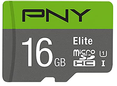 PNY P-SDU16GU185GW-GE 16GB MicroSDHC Class 10 UHS-I Flash Memory (16GB, MicroSDHC, Class 10, UHS-I, Class 1 (U1))