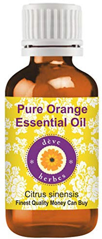 Deve Herbes puro Olio essenziale di arancia (Citrus sinensis) distillato a vapore 15ml (0.50 oz)