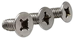 Machine Screws for Door Hinges Satin Nickel #10-24 x 1/2 Inch 24-Pack