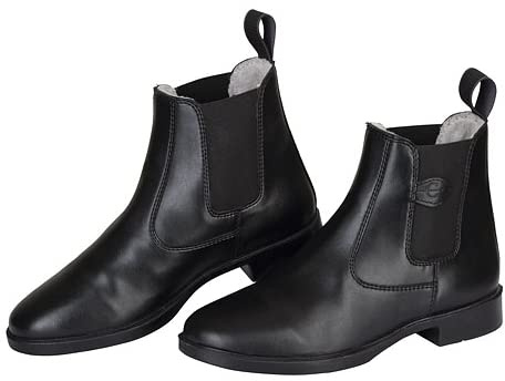 RL24 - Covalliero Winter Jodhpur Reitstiefeletten Oslo Kunstleder Schwarz | Stiefeletten aus Kunstleder