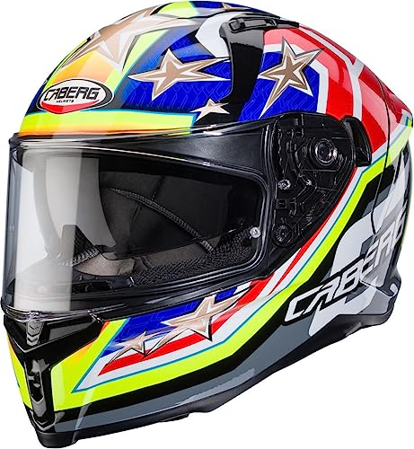 CABERG HELMET AVALON X TRACK BLACK/YELLOW FLUO/RED FLUO/BLUE XXL