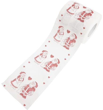 ABOOFAN Weihnachtspapier Bedruckt mit Weihnachts-motiven Farbige Toilettenpapierrollen für Badezimmer Dekoratives Papier-haushaltsartikel für Festtage