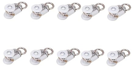 DRESSOOS 20stücke Gardinenrolle Mit Haken Aus Kunststoff Gardinenschienenrollen Für Standard-vorhangstangen Installieren Und Stabil Zu Halten
