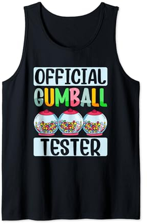 Official Gumball Tester Candy Vending Machine Gumball Tank Top
