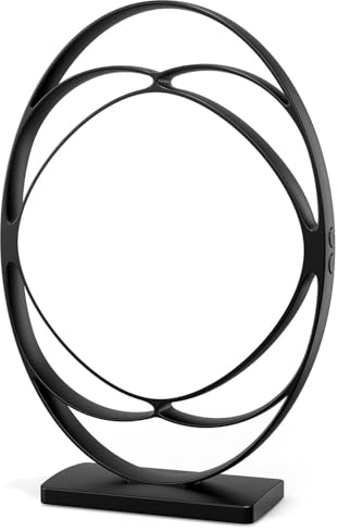 Lámpara de Luz Diurna, Lámpara de Fototerapia Sin Rayos UV de 10000 lux, 3 Temperaturas de Volor, 4 Temporizadores, 5 Iintensidades de Luz Ajustables, Lámpara Solar con Función de Memoria (Negra)