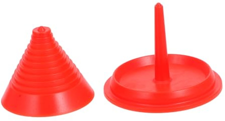 VINTORKY 4 Stück Rasenmäher Auswuchtgerät Rot Abs Material Werkzeug Für Rasenmähermesser Balance Zubehör Für Verschiedene Modelle Zuverlässiges Gartenwerkzeug