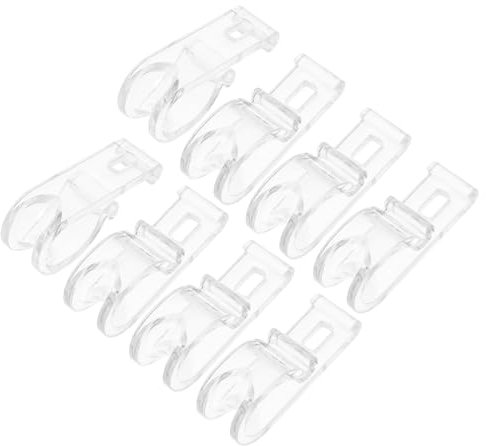 TOPBATHY 20piezas Gancho De Posicionamiento De Cortina Transparente Ganchos para Persianas Enrollables Retenedor De Cadena Cuentas para Cortinas Enrollables y Cadenas Romanas Accesorio para