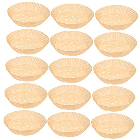 ABOOFAN 50stücke Backpapier Für Luftfritteuse Hitzebeständige Einlagen Für Heißluftfritteuse Einweg-papiereinlagen Ölfeste Backpapier-pads Für Gebäck