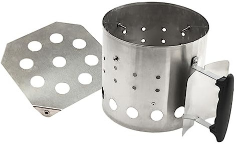 CIYODO Charcoal Bucket Chimney Starter Stainless Steel Bbq Grill Lighter Outdoor Cooking Tool Charcoal Grid for Barbecue and Camping