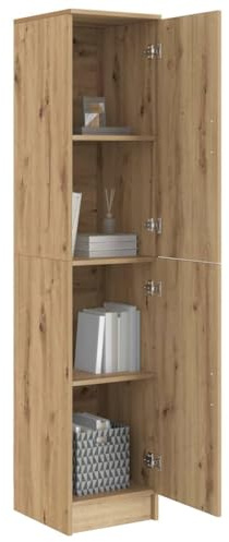 vidaXL Highboard Artisan-Eiche 35 x 39 x 168 cm | Jede Menge Platz, um Ordnung zu halten mit eingebauten Regalen,