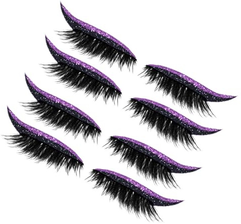 Wimpernstreifen | 4 Paar Klebestreifen für Augen | Eyeliner-Aufkleber, wasserfest, Make-up, für Partys, Termine, tägliche Fotografie