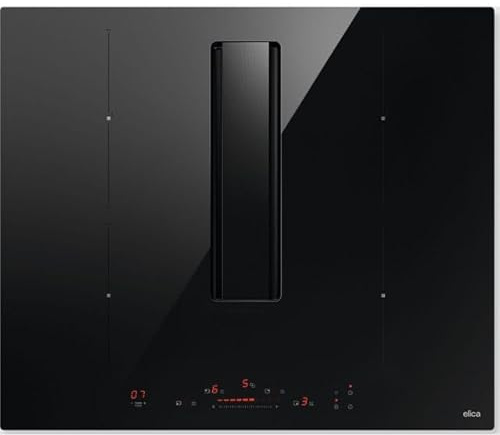 Elica NT-ALPHA-B-60BA Venting Induction Hob - Black - For Ducted/Recirculating Ventilation