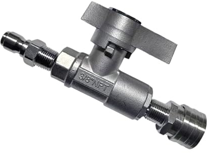 Vannes à bille résistantes à la corrosion pour machine à laver sous pression Filetage 3/8 5000psi Remplacement pour Instrument de Maintenance Pour Machine à Laver Appareils