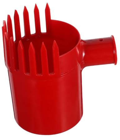 Kisangel Herramienta de Jardinería para Cosecha de Arándanos Plástica Roja Cucharón Ergónomico para Recolección Rápida de Frutas Pequeñas y Zarzamoras Jardines