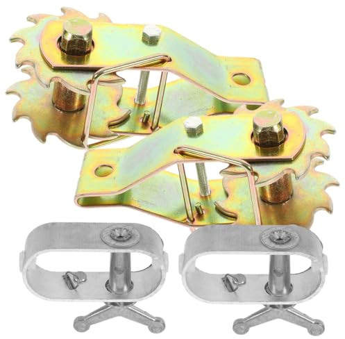 MUCKLILY Set da 4 Tenditori per Cavi in Filo D’acciaio, Utensile a Filo Metallico per Recinzioni, Tenditore per Cavi di Tensione Stabile e Resistente, Accessorio per Funi in Acciaio per