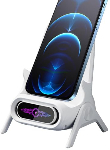 Trådlös telefonladdare - Bordstelefonställ, 15W magnetisk snabbladdningsdocka, Sovrumsbord Soffyta Smartphone Support Hållare Base Kraftstation | Laddningsställ för användare och arbetsytor