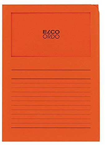 ELCO 29489.82, Ordo Classico Cartellina con Finestra - Arancione - scatola da 100