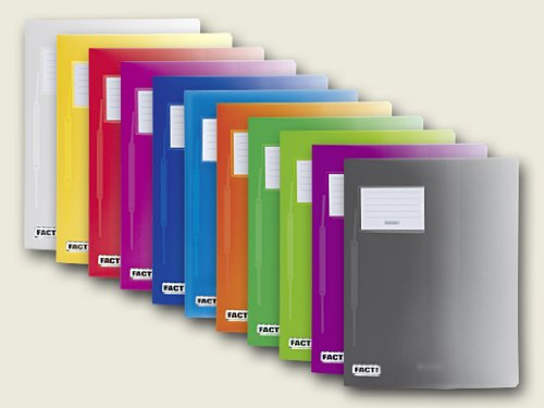 Schnellhefter Fact! PP, 24 x 31 Centimeter für A4 (11er Set, Sortiert)