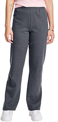 Hanes ComfortSoft??? EcoSmart® Women's Petite Open Leg Sweatpants XL Grey