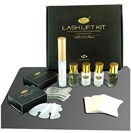 Wimpernlifting Set Starter Kit Wimperndauerwelle - Wimpernlaminierung - Lash Lifting Set Kurz Einwirkzeiten - 12-15 Anwendungen 10 Stück Set