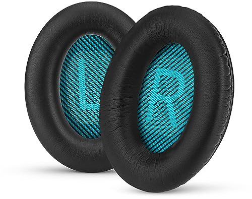 Brainwavz Replacement Earpads for Bose QC15, QC25, QC35, QC2, AE2, AE2i, AE2w, QuietComfort, SoundTrue & SoundLink, With Memory Foam, Premium Ear Pads, Black