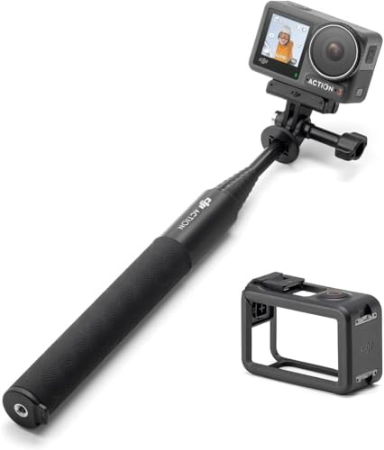 Osmo Action 3 Skiing Combo - Action Camera Anti-shake con 4K/120fps e FOV Super Ampio, Impermeabile, Resistente al Freddo e di Lunga Durata