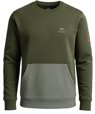 FORSBERG Sweatshirt Alvarson Herren - Weiches Strickfleece mit Eingriffstasche, Bequeme Passform, ideal für Alltag und Freizeit