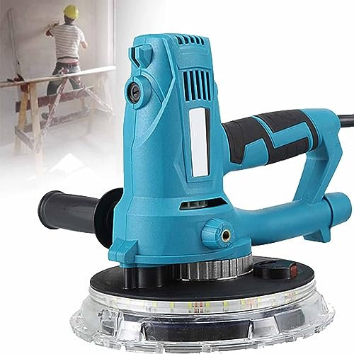 PixCy Ponceuse Murale,1800w Ponceuse Girafe (Ordinateur De Poche)，système De Collecte De La Poussière,5 Vitesses Réglables,Disque De Ponçage,Lumière LED,Sac à Poussière,50PCSsandpaper