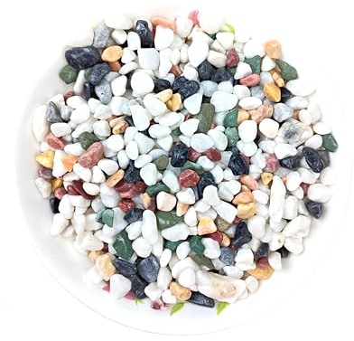 1,6 kg piedras decorativas piedras decorativas piedras naturales decoración para macetas, macetas, acuarios y huertos 6-9 mm