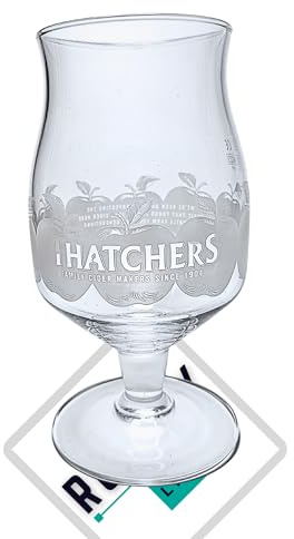 Roxley Thatchers - 1 vaso de pinta original para sidra, cerveza, cerveza, cerveza | También viene con alfombrillas de cerveza de marca
