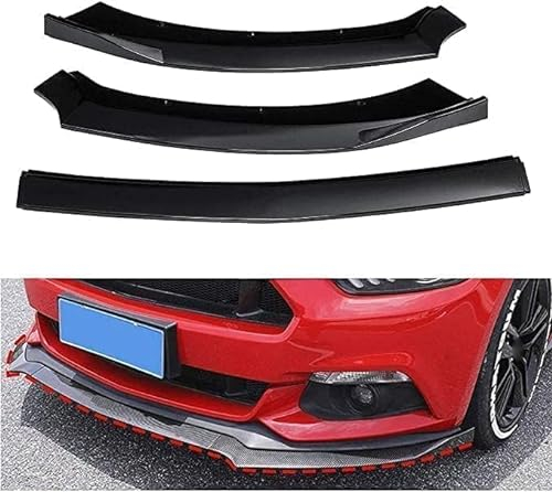 CAOXINZI Auto Frontspoiler Lippe Splitter für Ford Mustang 2015 2016 2017, Auto Frontstoßstange Lippe Spoiler Diffusor, Auto Frontlippe Antikollisionsschutz Bodykit,A/B