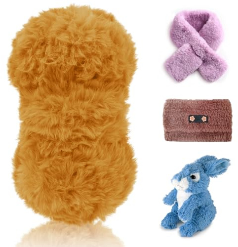 LEREATI Plüschwolle 100g Fransengarn Weiche Flauschige Wolle Dicke Plush Yarn Fluffy Yarn Fransenwolle zum Häkeln & Stricken Tasche, Hüte, Decken, Pelziges Objekt (Kurkuma)