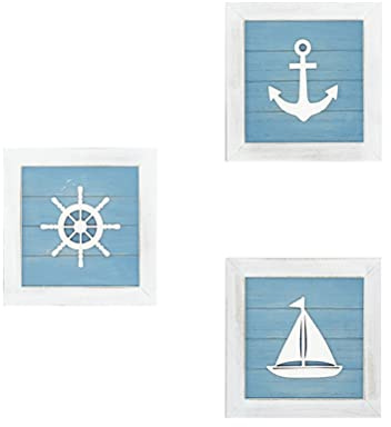 Artigianato in Legno con Animali Marini, Decorazioni per Pareti da Spiaggia, Decorazioni Estive per la Casa per Bagni Costieri, Tema Nautico, Decorazioni da Parete 3D con Stelle