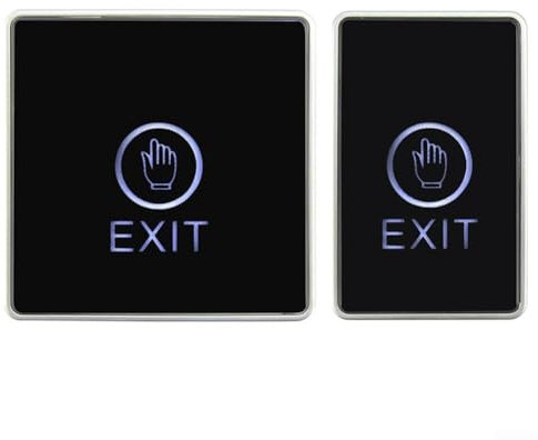 Interruptor táctil montado en la pared, toque el panel del interruptor de control de acceso que detecta automáticamente sin presionar con indicador LED de dos colores (86 x 50 mm)