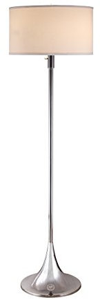 wall lamp LED051302FC Flnza 63 2-Light LED Floor Lamp with Dimmer, H x 18 W x 18 L, Chrome wall lamp