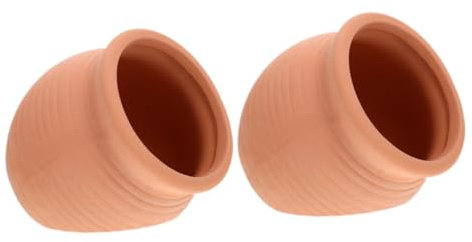 YARNOW 2pcs Aquarium Ceramic Fish Clay Pots for Aquarium Pump Aquarium Fish Shelter Terrarium Kit Shrimp Breeding Tube Decoration Crayfish Hides Fish Tank Ceramic Aquarium Decor Ceramics